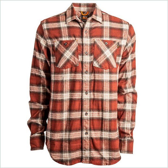  TIMBER PRO Mens Woodfort Flex Flannel Work Shirt