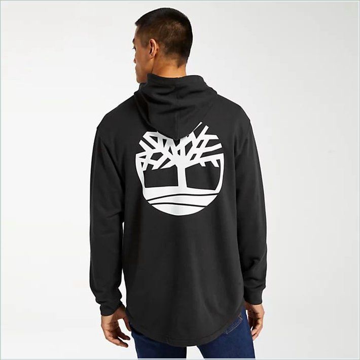  TIMBER Mens Double-Logo Hoodie