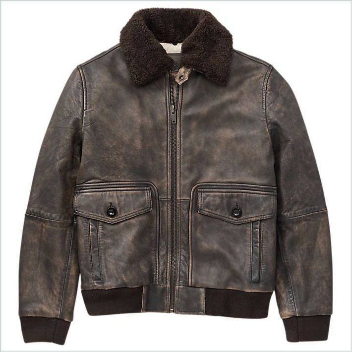  TIMBER Mens Shearling Leather Jacket