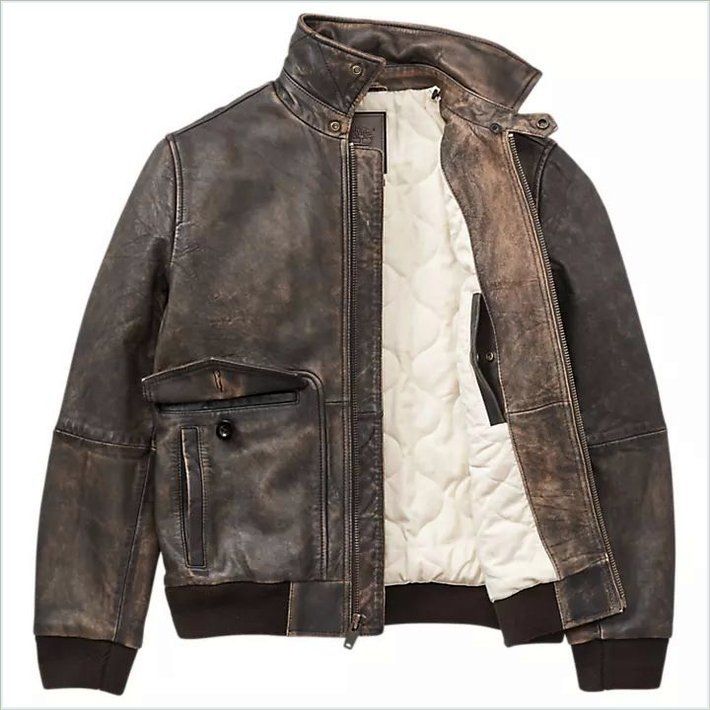  TIMBER Mens Shearling Leather Jacket