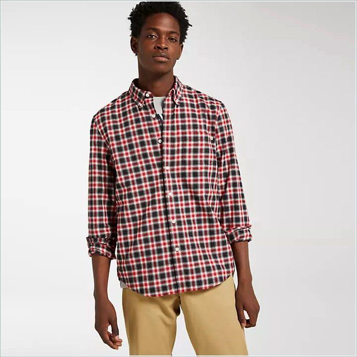  TIMBER Mens Nashua River Slim Fit Flannel Shirt