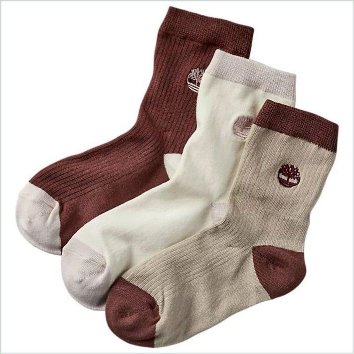  TIMBER Womens Everyday Crew Socks (3-Pack)