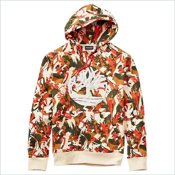  TIMBER Mens Camo Tree Logo Hoodie