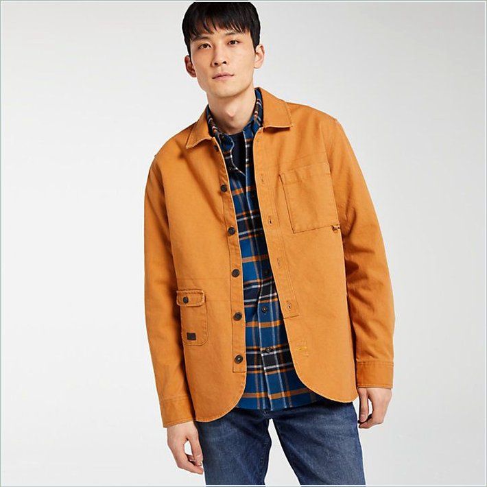  TIMBER Mens Mascoma River Canvas Shirt Jacket