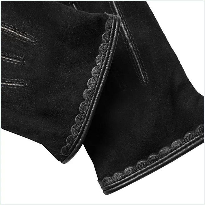  TIMBER Womens Nubuck Leather Touchscreen Gloves