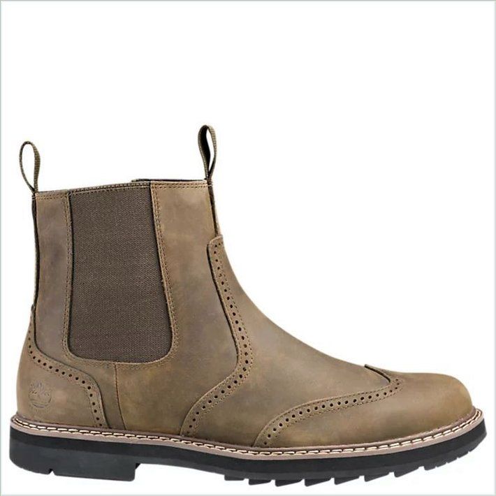  TIMBER Mens Squall Canyon Waterproof Wingtip Chelsea Boots