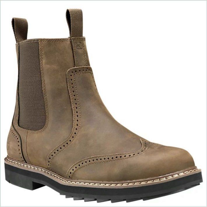  TIMBER Mens Squall Canyon Waterproof Wingtip Chelsea Boots