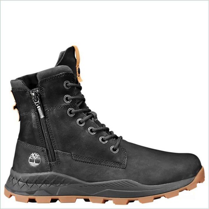  TIMBER Mens Brooklyn Side-Zip Sneaker Boots