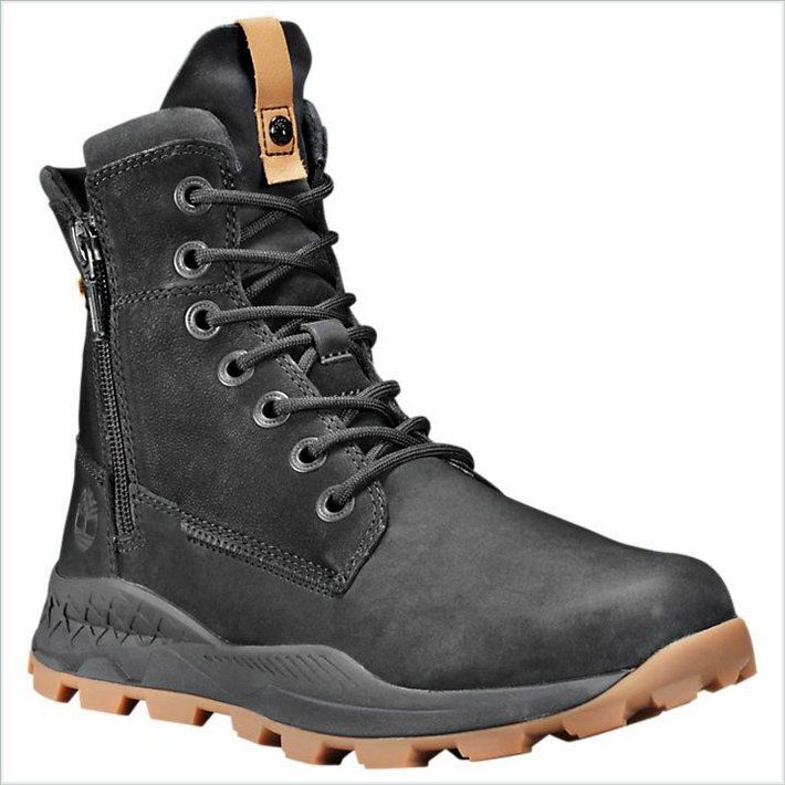  TIMBER Mens Brooklyn Side-Zip Sneaker Boots