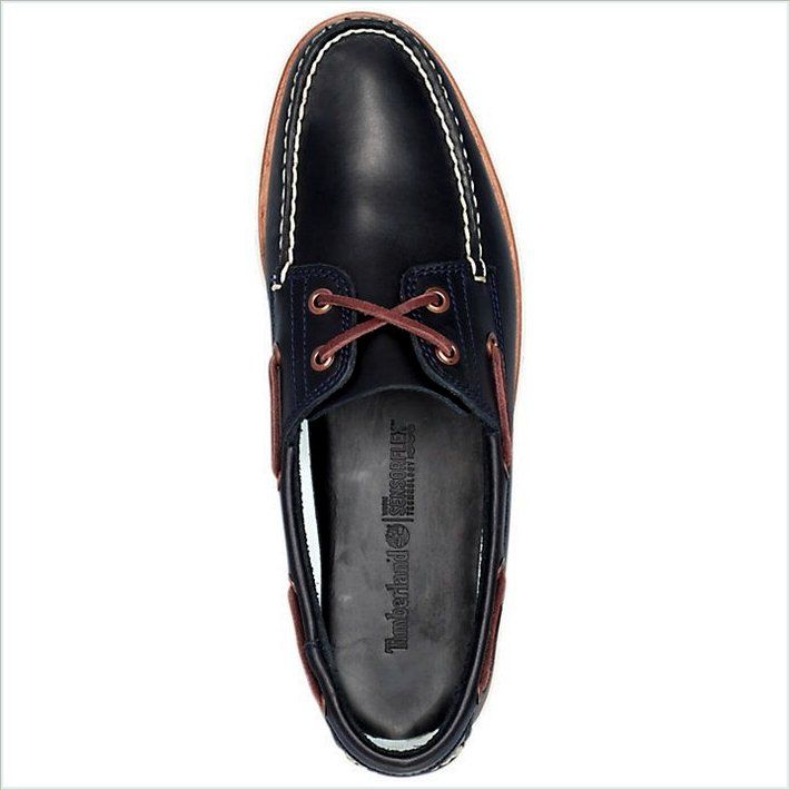  TIMBER Mens Tidelands 2-Eye Leather Boat Shoes