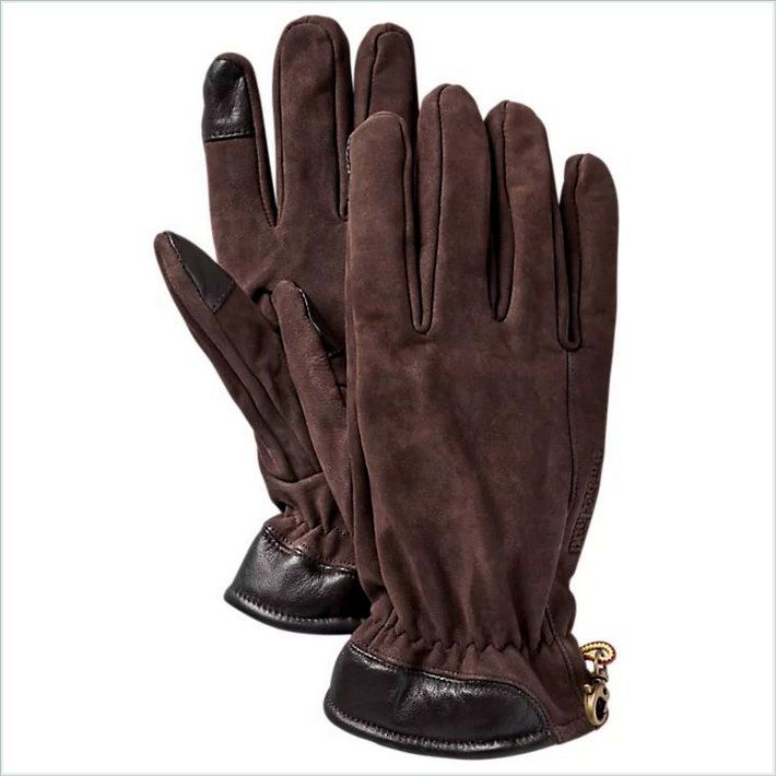  TIMBER Mens Leather Touchscreen Gloves