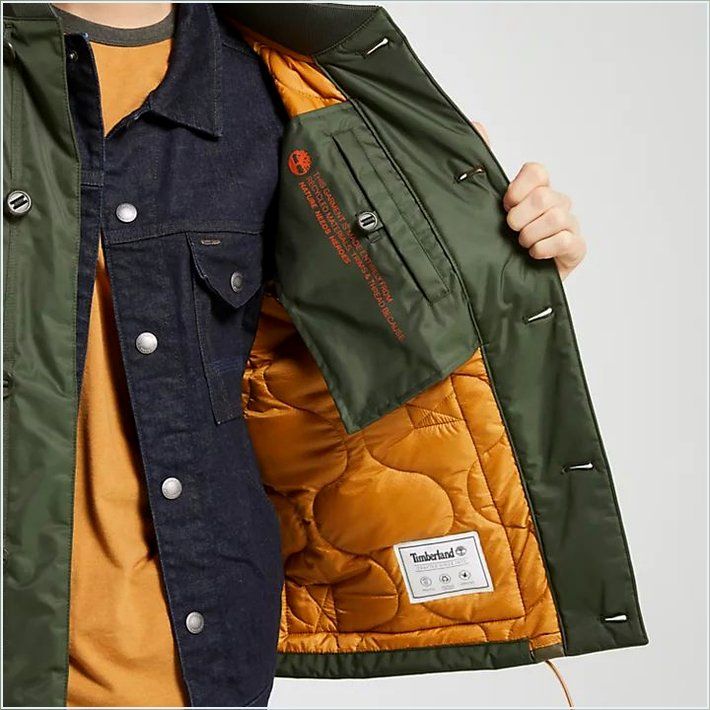  TIMBER Mens Ecoriginal Quilted Bomber Jacket