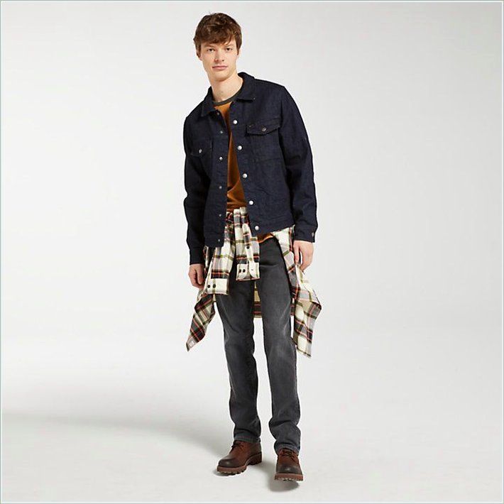  TIMBER Mens Denim Trucker Jacket