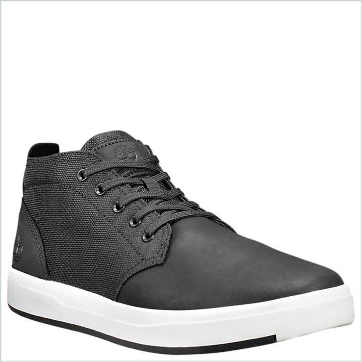  TIMBER Mens Davis Square Mixed-Media Chukka Shoes