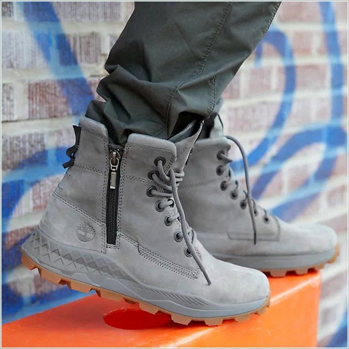  TIMBER Mens Brooklyn Side-Zip Sneaker Boots