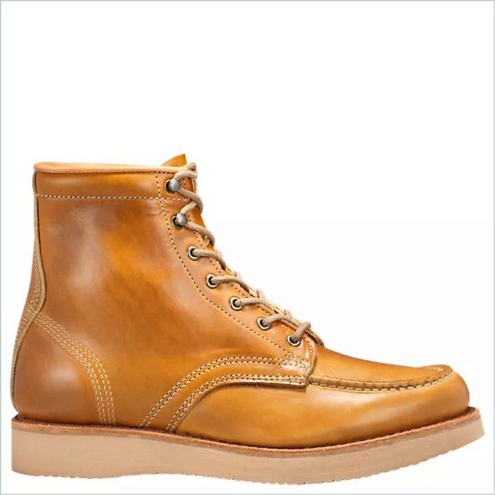  TIMBER Mens American Craft Moc-Toe Boots