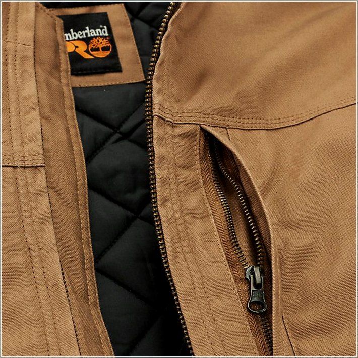  TIMBER PRO Mens Baluster Insulated Canvas Work Jacket