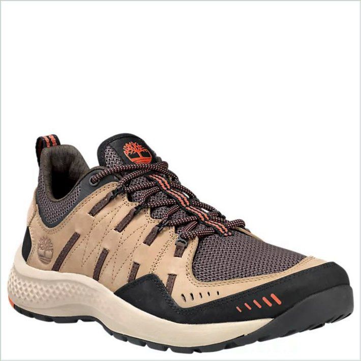  TIMBER Mens FlyRoam Trail Low Leather Sneakers