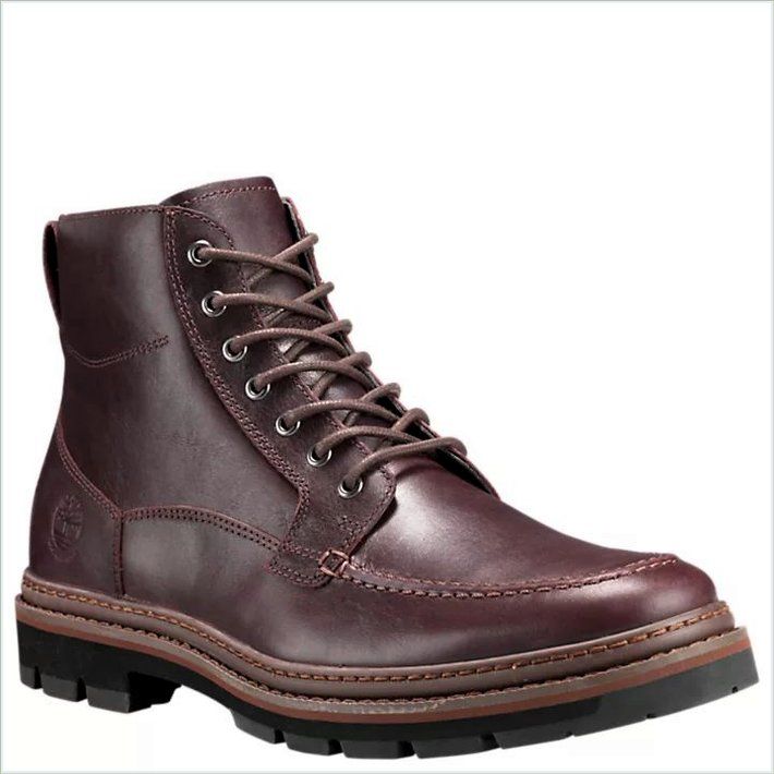  TIMBER Mens Port Union Moc-Toe Waterproof Boots