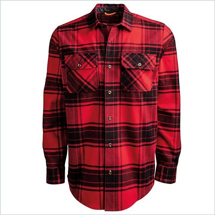  TIMBER PRO Mens Woodfort Heavyweight Flannel Work Shirt