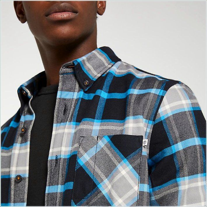  TIMBER Mens Back River Heavyweight Flannel Check Shirt