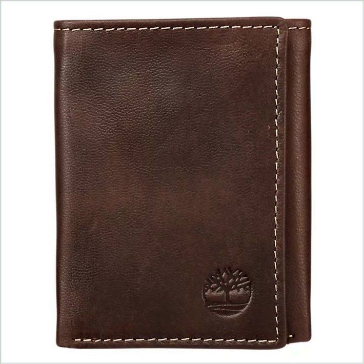  TIMBER Smooth Leather Tri-Fold Wallet