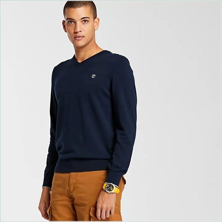  TIMBER Mens Williams River V-Neck Sweater