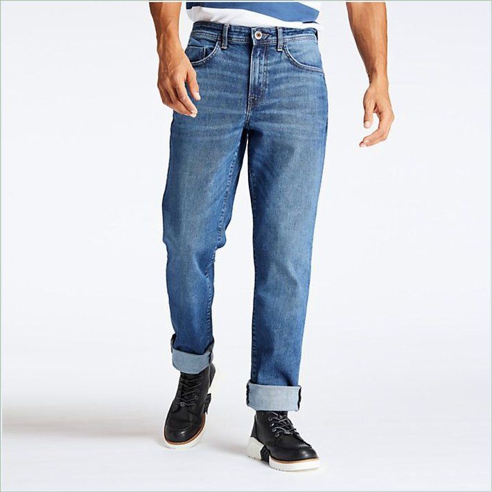  TIMBER Mens Squam Lake Straight Fit Stretch Denim Pant