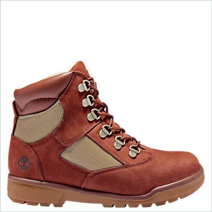  TIMBER Junior 6-Inch Mixed-Media Field Boots