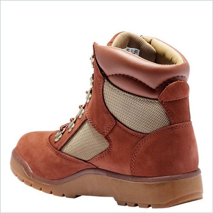  TIMBER Junior 6-Inch Mixed-Media Field Boots