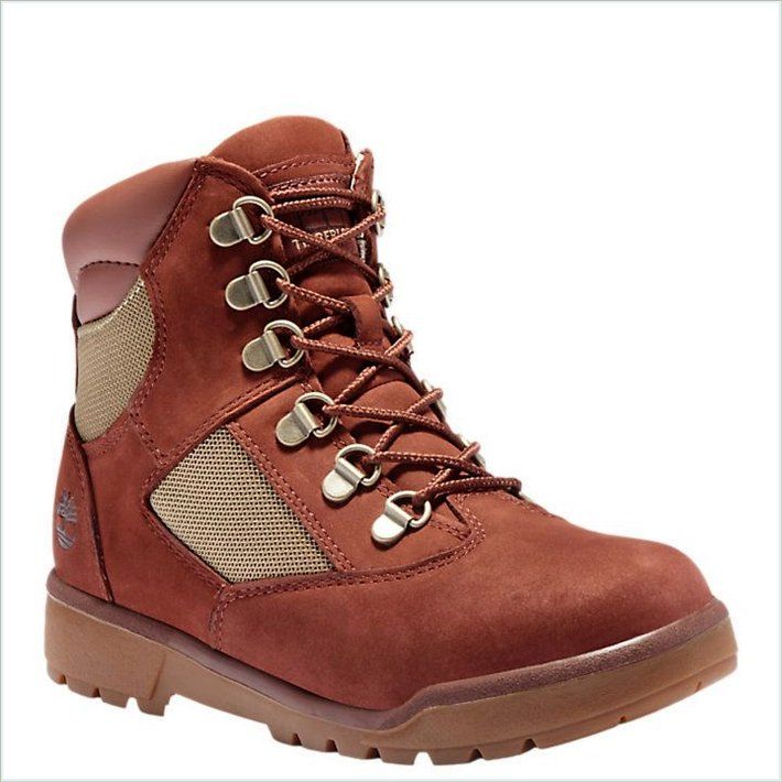  TIMBER Junior 6-Inch Mixed-Media Field Boots