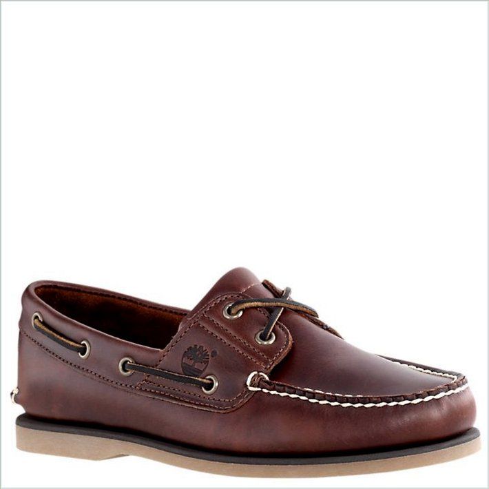  TIMBER Mens 2-Eye Boat Shoes