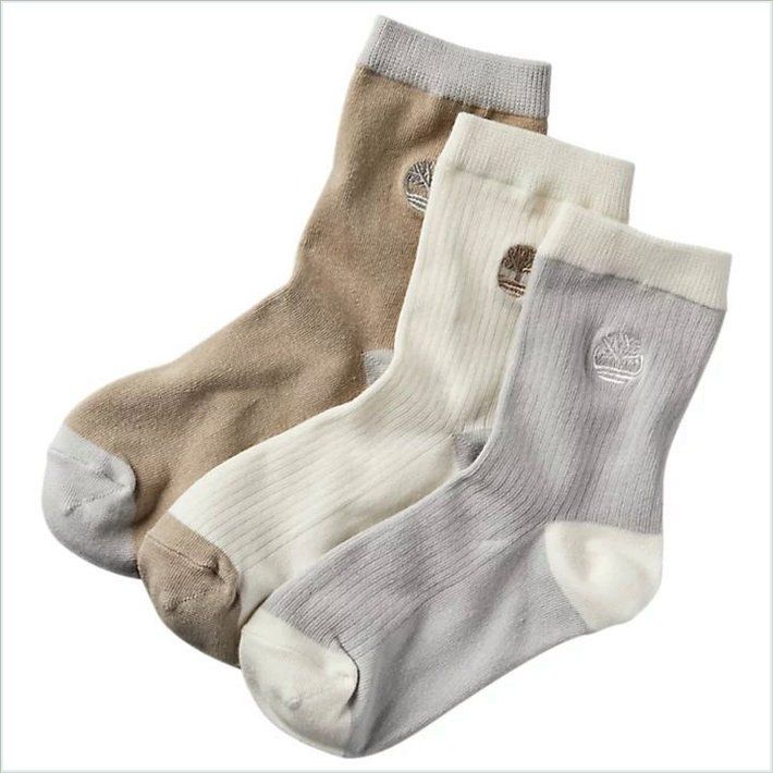  TIMBER Womens Everyday Crew Socks (3-Pack)