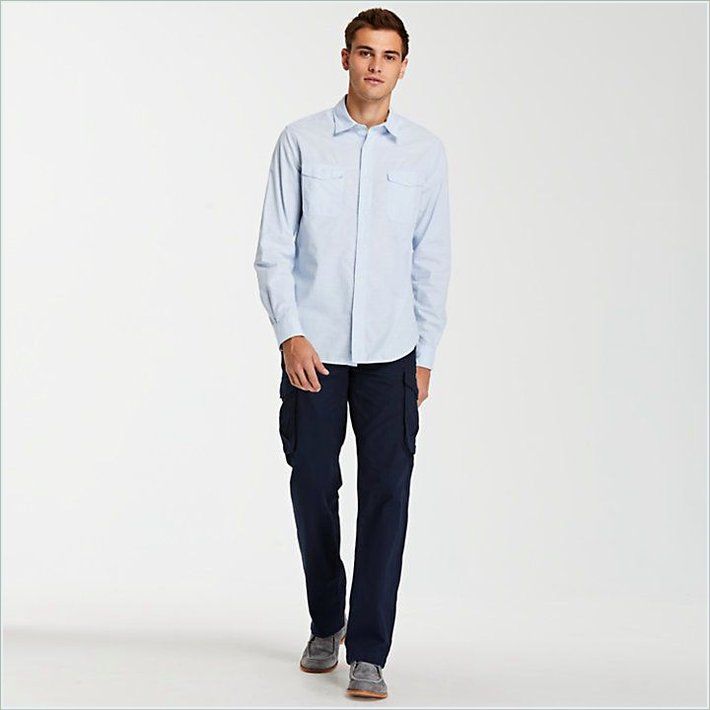  TIMBER Mens Merrimack River Chambray Shirt