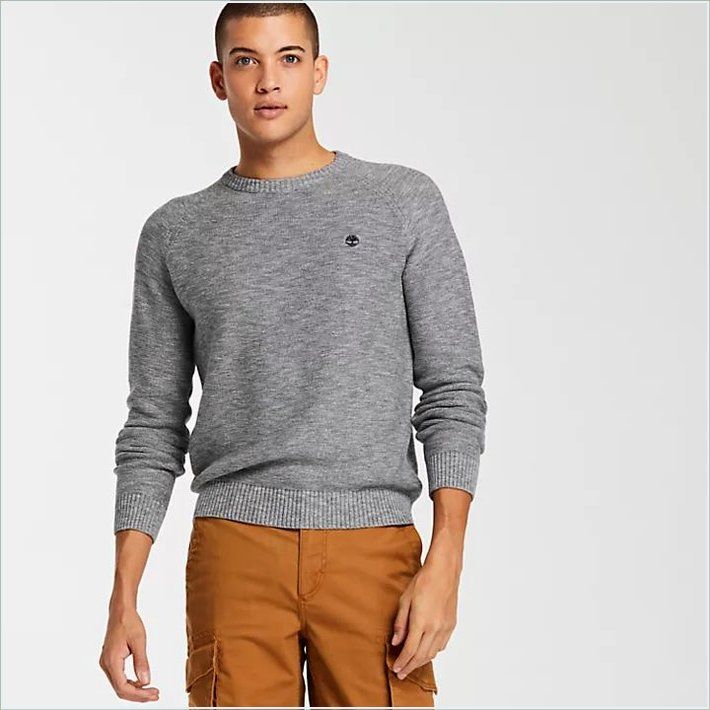  TIMBER Mens Slub Crew Neck Sweater