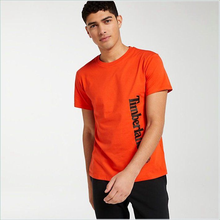  TIMBER Mens Offset Linear Logo T-Shirt