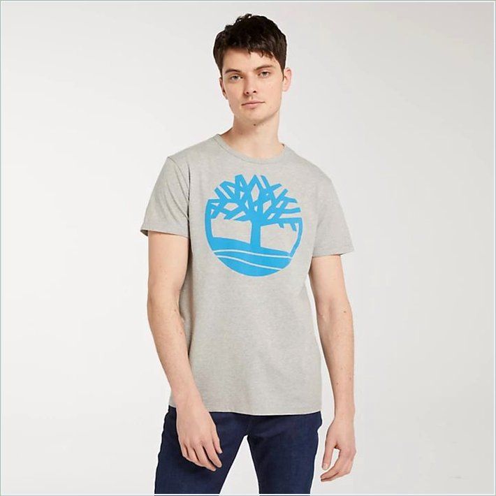  TIMBER Mens Textured Tree Logo T-Shirt