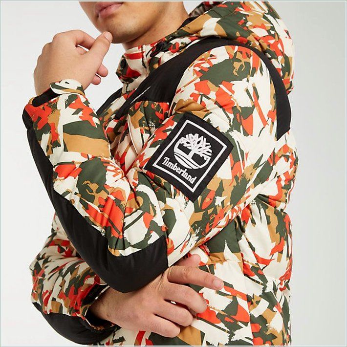  TIMBER Mens Camo Puffer Jacket