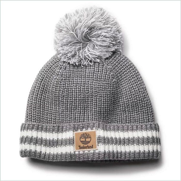  TIMBER Womens Shaker Striped Pom Beanie