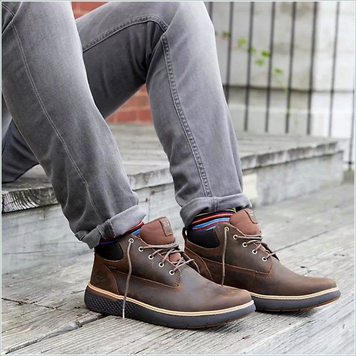  TIMBER Mens Cross Mark Waterproof Chukka Shoes