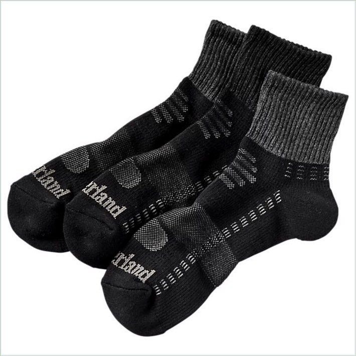  TIMBER Mens Quad-Stitched Ankle Socks (3-Pack)