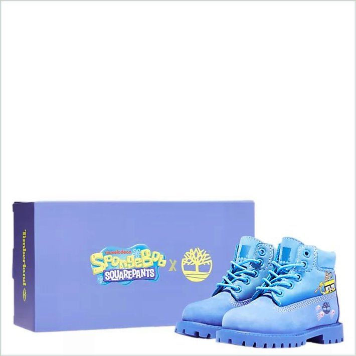  TIMBER Toddler SpongeBob SquarePants X TIMBER 6-Inch Waterproof Boots