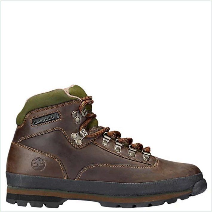  TIMBER Mens Classic Leather Euro Hiker Boots