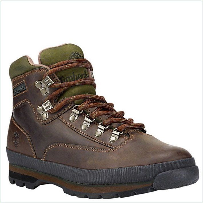  TIMBER Mens Classic Leather Euro Hiker Boots