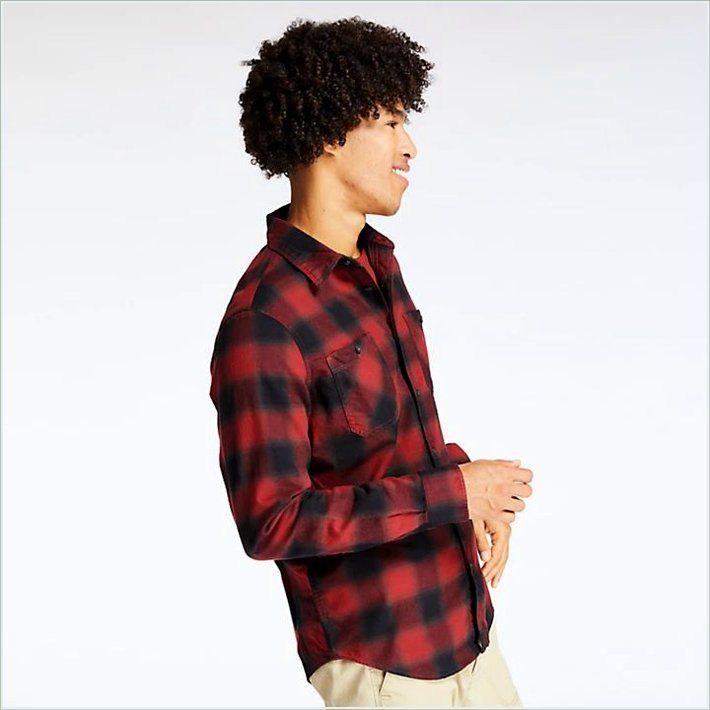  TIMBER Mens Nashua River Midweight Flannel Shirt