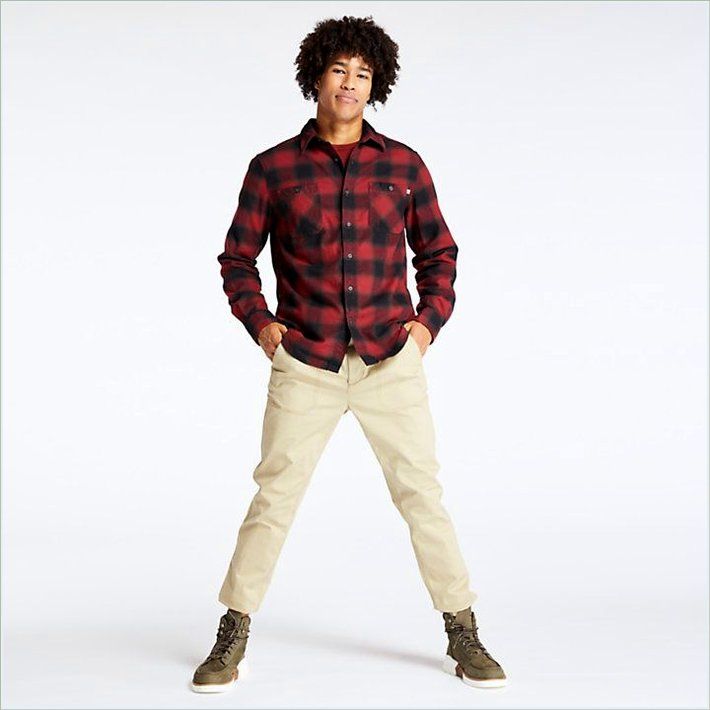  TIMBER Mens Nashua River Midweight Flannel Shirt