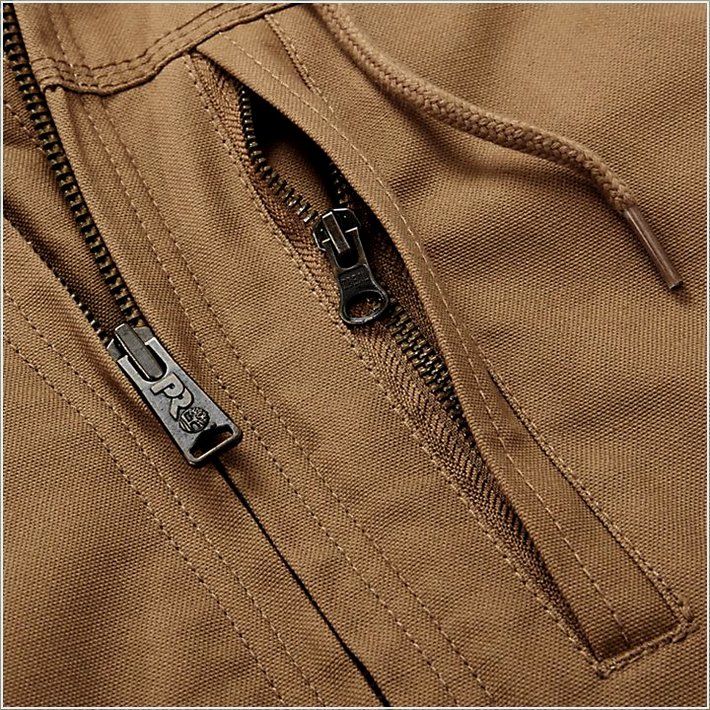  TIMBER PRO Mens Baluster Hooded Insulated Canvas Work Jacket