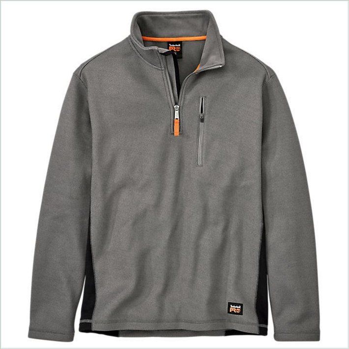  TIMBER PRO Mens Studwall Quarter-Zip Textured Fleece Shirt