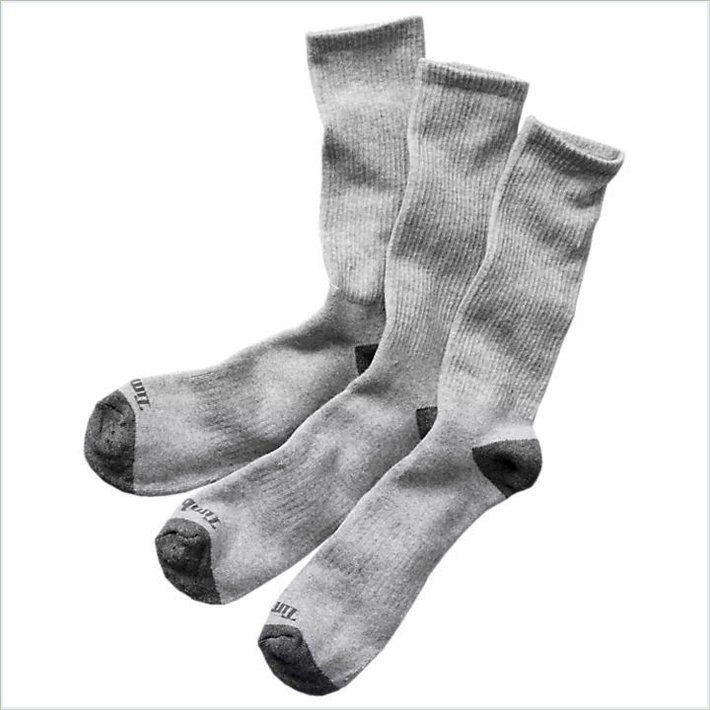  TIMBER Mens Essential Crew Socks (3-Pack)