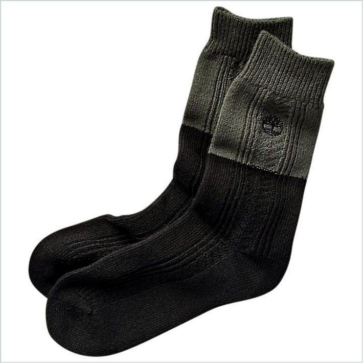  TIMBER Mens Cable-Knit Boot Socks